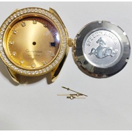 Ou Diamond Constellation Sapphire Stainless Steel Case Seahorse Watch Case 2813 8215 Case Male 39mm 