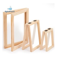 3 Pieces Paper Making Wooden Paper Making Mould Papermaking Screen Kit 3 Size Frame for DIY  (A7, A6