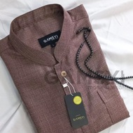 Baju Koko Linen Polos Lengan Panjang / Koko Gamsyi Pria Dewasa