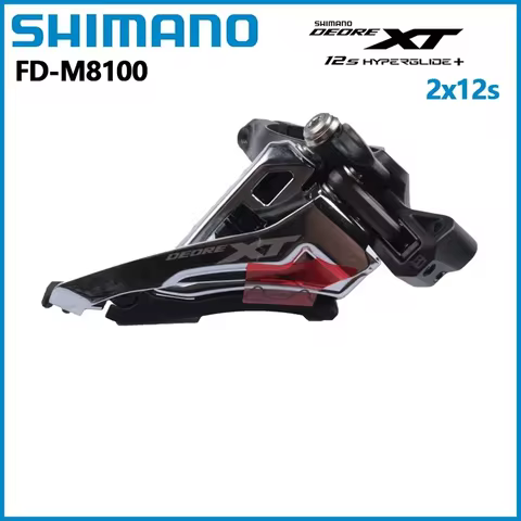 SHIMANO DEORE XT FD-M8100-M 2x12 Speed High Clamp Mountain Bike M8000 series Front Derailleur Biycle