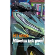 Millennium jade green motorbike sktlet sticker, price per 50cm