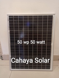 Solar Panel 50 wp Panel Surya Pembangkit Listrik Tenaga Surya 50WP 50 WP 50 Watt 50watt 50 W POLY (B