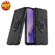 XICCI For OPPO A8/OPPO A31(2020) Case Silicone TPU and Hard PC Luxury Armor Shockproof Metal Ring Ho