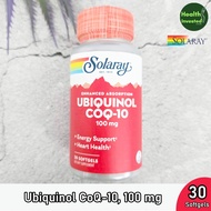<Solaray> Ubiquinol CoQ-10 100 mg 30 Softgels โคคิวเท็น
