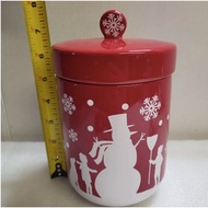 ♞,♘Teleflora Snowman Cookie/Snack Jar   La Seramika