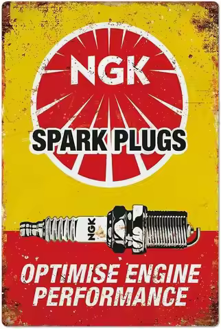 Retro Metal tin Sign Ngk Spark Plugs Sign Funny Home Cave Garage bar Wall Decoration Vintage Metal S