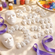 Handicrafts Blank Party Mask Cosplay Crafting Materials 14 Pcs shaoyip