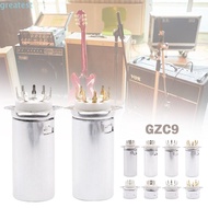 GREATMY 1Pcs Valve Base, 9Pin B9A DIY Vacuum Tube Socket,  with Aluminum Shield Tin-Plated Vintage A