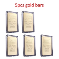 1/2/5/10Pcs One Ounce Suisse Gold Bar Swiss Gold Bars Replica Gold Bullion With Different Serial Las