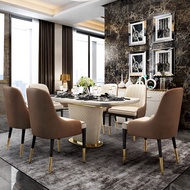 (FREE INSTALLATION) Pre-Order Light Luxury Marble Dining Table Nordic Internet Celebrity INS Style Long Dining Table
