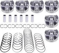 6x Pistons & Rings Set Replacement for Cayenne VW Touareg Audi A6 A7 A8 Q7 Q8 S4 S5 SQ5 3.0T V6 TFSI