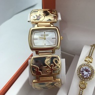 【hot sale】 GUESS Watch 5 in 1 Set Women With Box Original Pawnable Analog Bangle Earrings Necklace