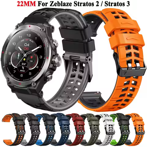 22mm Smartwatch Strap For Zeblaze Stratos 2 / For Zeblaze Stratos 3 Watch Band Bracelet Wriatband Ac