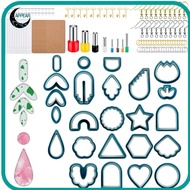 APPEAR 142pcs Clay Earring Cutters, Different Shape Stainless Steel Polymer Clay Cutters Set, Versat