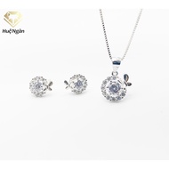Italian necklace and earrings Combo 925 Hue Ngan - Spring butterfly wings DS160008-ES160008
