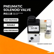 AC220V DC24V DC12V 3V1-M5 3V1-06/08 2 Position 3 Way Pneumatic Solenoid Valve Port 1/8" 1/4"NC  Elec
