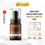 Serum Mụn DrCeutics BHA 2% + ZinC 1% - Cải Thiện và Ngừa Mụn Thoáng Lỗ Chân Lông Kelly Beauty