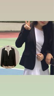 G2000 Size 34 36 修身西裝外套連襯衫女 suit jacket and shirt