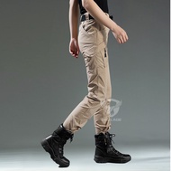 Eaglade กางเกงคาร์โก้ยุทธวิธี สําหรับผู้ชาย ผู้หญิง สีดํา Ix9 B02