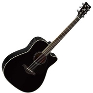Cheap Yamaha FGX820C BL Solid Top Cutaway Acoustic-Electric Guitar, Black Non COD