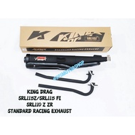 KING DRAG NLK GL STANDARD CUTTING RACING EXHAUST PIPE SRL110 Z ZR SRL115Z EVOZ SRL 115 SRL115 FI LAG