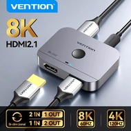 Vention HDMI 2.1 Splitter 8K 60Hz 4K120Hz Bi-Direction 2 in 1 out  HDMI-compatible Monitor HDMI Swit
