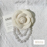 Bros Bunga Mawar Mutiara Elegan Gelang Wanita Korea Style Lapel Pin Bros Jas Aksesoris Wanita