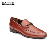 DAPPER รองเท้าหนัง แบบสวม Horsebit Loafers สีน้ำตาล