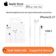 iPhone Headphones Apple EarPods with USB-C Connector Original For iPhone 17、16、15 In-Ear Headphones