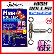 JABBERS High Roller Three Way Swivel 3way High Speed T Swivel 3 way Stainless Steel TWS-L Fishing SW