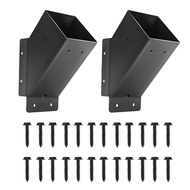 Pergola เหล็กคาร์บอน45องศาชุดตัวยึด2ชิ้นสำหรับศาลาการสนับสนุน