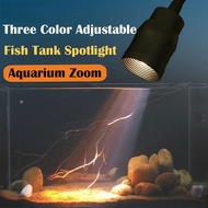Fish tank zoom spotlight  Waterproof lighting fixture  Aquarium decorative lamp