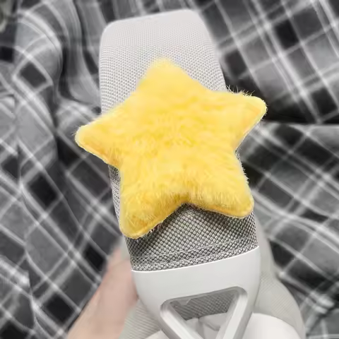 1Pair Cute Stars Shape Headphone Decorations 3D Detachable Headset Attachment Handmade Fabric Star P