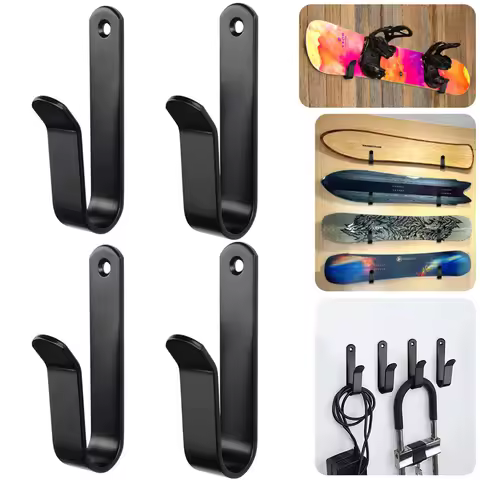 2/4 Pcs Snowboard Wall Mount Clips Solid Steel Snowboard Display Wall Mount Snowboard Storage Displa
