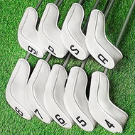 BIG TEETH Golf Hybrid Iron Head Cover 9Pcs Hybrid Head Covers Set Long Hybrid Iron Covers, Golf Club
