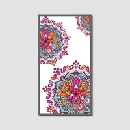 Dine Wood RADIAL VINTAGE CLASSIC BATIK DECORATION AN WALL WALLDECOR POSTER 30X16CM 03