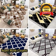 Super Mink Carpet By Zakia - Velvet Runner Carpet ( W190 X L260 )  CM