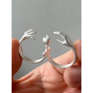 Original Niche Design Adam and Eve Adam's apple Ring High-End Exquisite Temperament Fashionable All-
