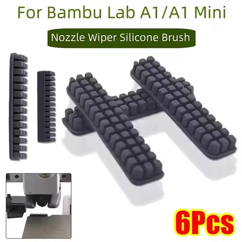 For Bambu Lab A1/A1 Mini/A1 Lite Hotend Nozzle Brush Silicone Wiper Hotbed Mounted Scrubber Tool 3D 