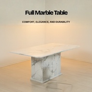 Marble Dining Table Only (150CM, 180CM, 210CM) CHESTERFIELD LEG/FULL MARBLE/WOODEN LEG