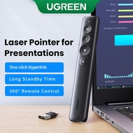 UGREEN 2.4GHz USB Wireless Presenter Presentation Remote Controller Clicker Laser Pointer PPT Pen Co