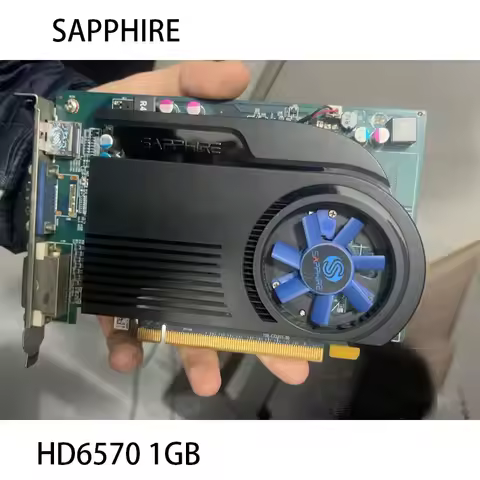 SAPPHIRE Video Cards HD6570 1GB GDDR3 AMD Graphics Card GPU Radeon HD 6570 Office Computer For AMD C