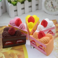 MUQGEW Funny Squishy Strawberry Cake Straps Cream Perfume Slow Decompression Toys Squishy Slow Risin