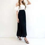 Rok Beludru panjang muslimah Rok rempel lipit lipit premium import Rok Plisket Premium Rok Plisket M