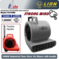 DACHO 1000Watt Industrial Floor Dryer Blower with Handle & Wheel FD1000 - Heay Duty - 6 Months Local