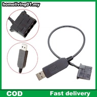 ho USB To 4Pin PWM 5V To 12V Boost Line USB Sleeved PC Fan Power Adapter Connector Converter Cable F