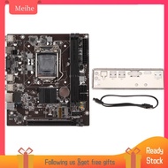 Meihe PC Motherboard  6 USB2.0 4 SATA2.0 Mining PCIE X16 LGA 1155 for Desktop