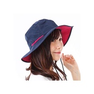 Safari Hat Women Hat UV Cut Water Repellent Hat Adventure Hat Men Festival Outdoor Early Online Color (Navy Pink