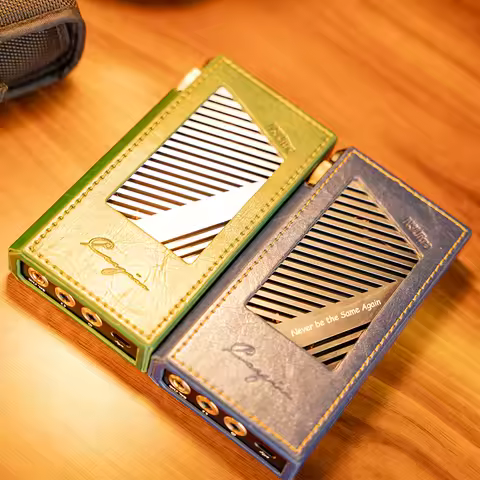 Cayin N3Ultra Customized Leather Case Savannah Green Abyssal Blue