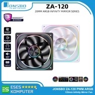 Fan JONSBO ZA-120B ZA-120W ARGB PWM MirrorINFINITY | 12Cm Fan Case